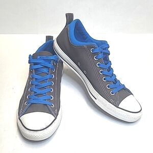 Gray and Blue Converse